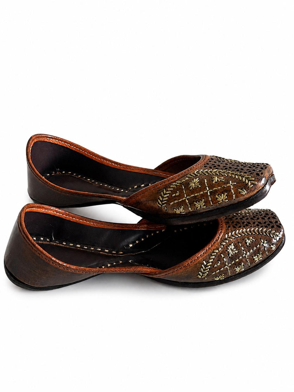 Traditional Leather Indian Flats