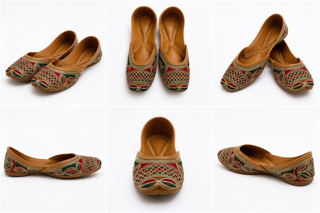 Handcrafted Multicolor Punjabi Jutti for Women
