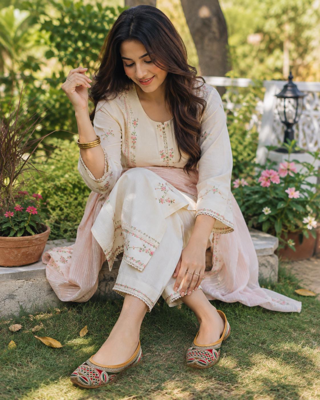 Handcrafted Multicolor Punjabi Jutti for Women